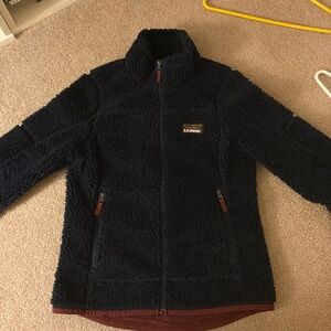 LL bean full zip fleece womens XS